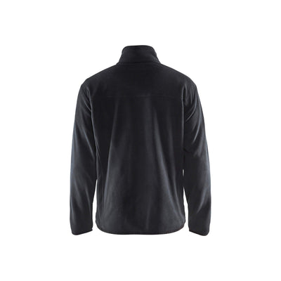 Blaklader 48302510 Workwear Fleece Jacket Black Rear #colour_black