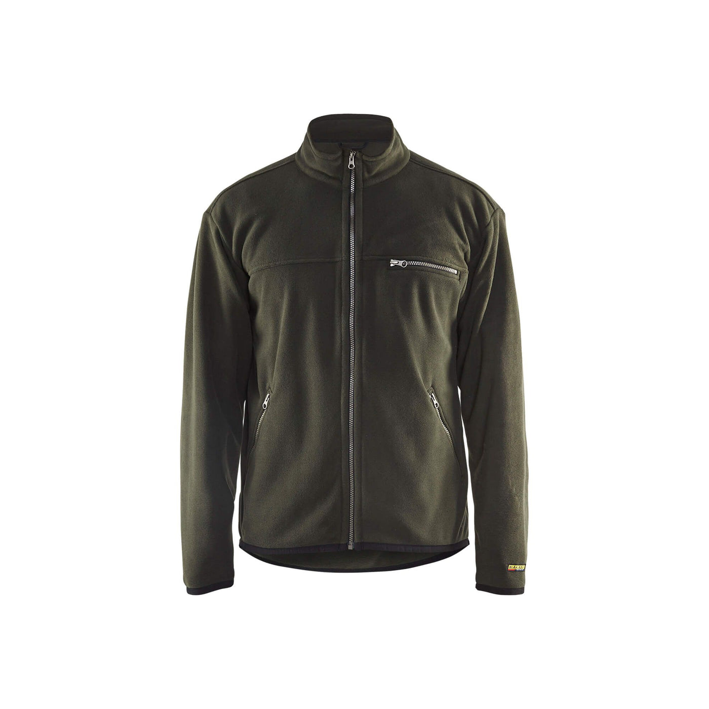 Blaklader 48302510 Workwear Fleece Jacket Green Main #colour_green