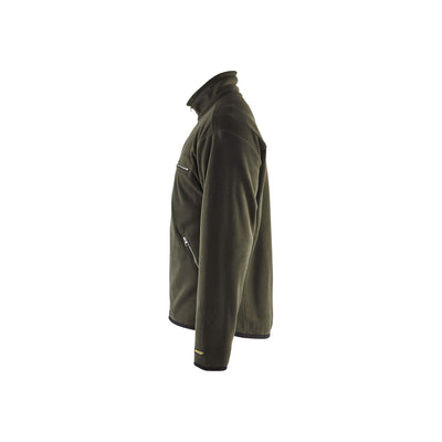 Blaklader 48302510 Workwear Fleece Jacket Green Left #colour_green