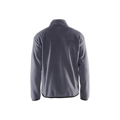 Blaklader 48302510 Workwear Fleece Jacket Grey Rear #colour_grey