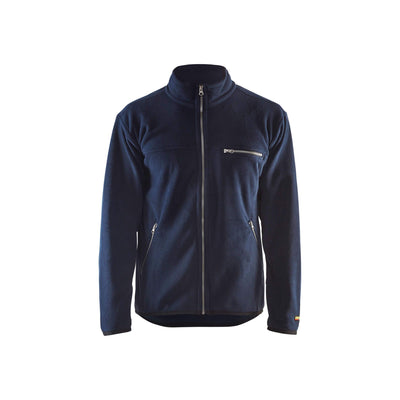 Blaklader 48302510 Workwear Fleece Jacket Navy Blue Main #colour_navy-blue