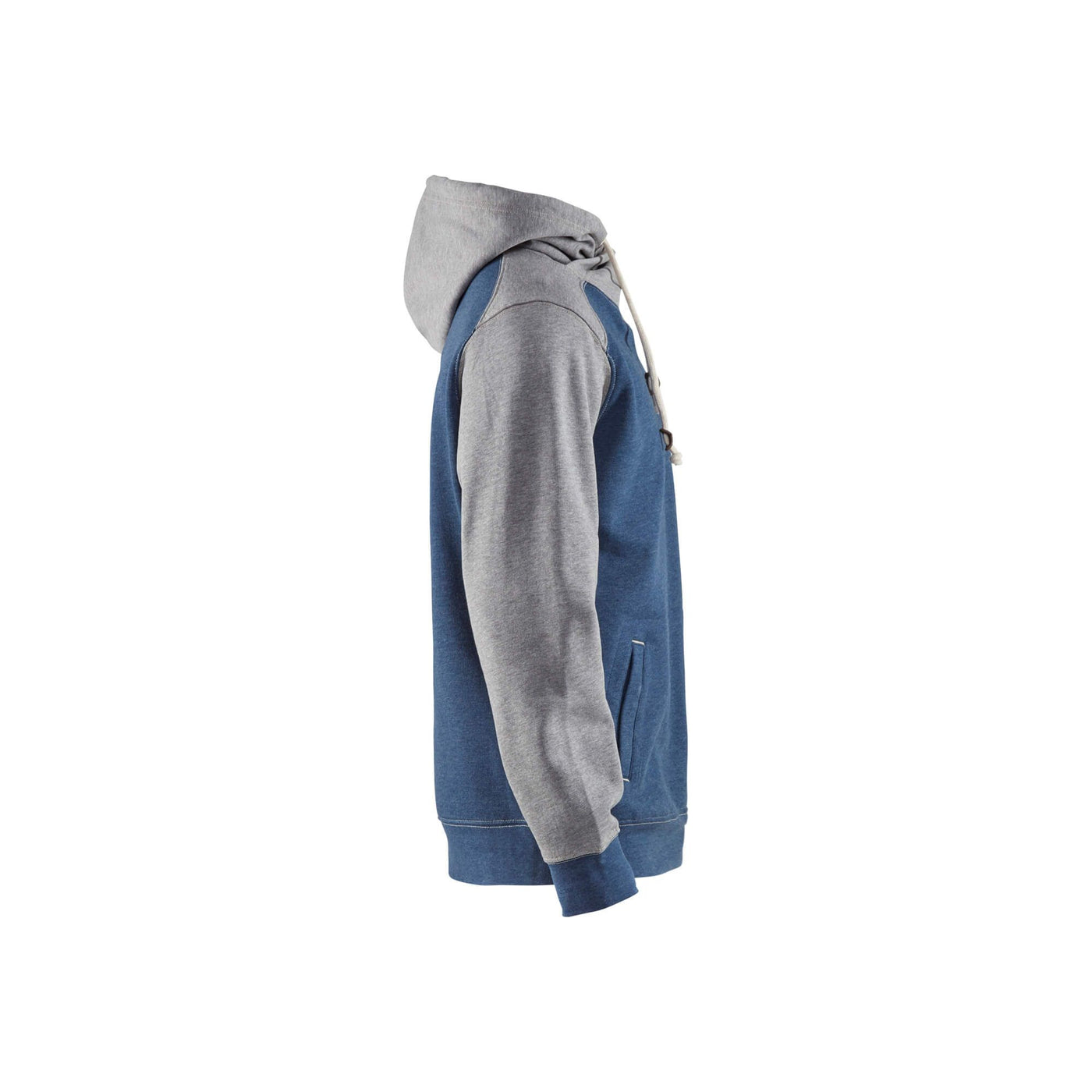 Blaklader 33991157 Workwear Hoodie Sweater Melange Blue/Grey Right #colour_melange-blue-grey