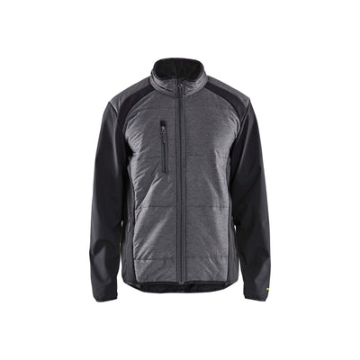 Blaklader 49291911 Workwear Hybrid Jacket Black/Dark Grey Main #colour_black-dark-grey