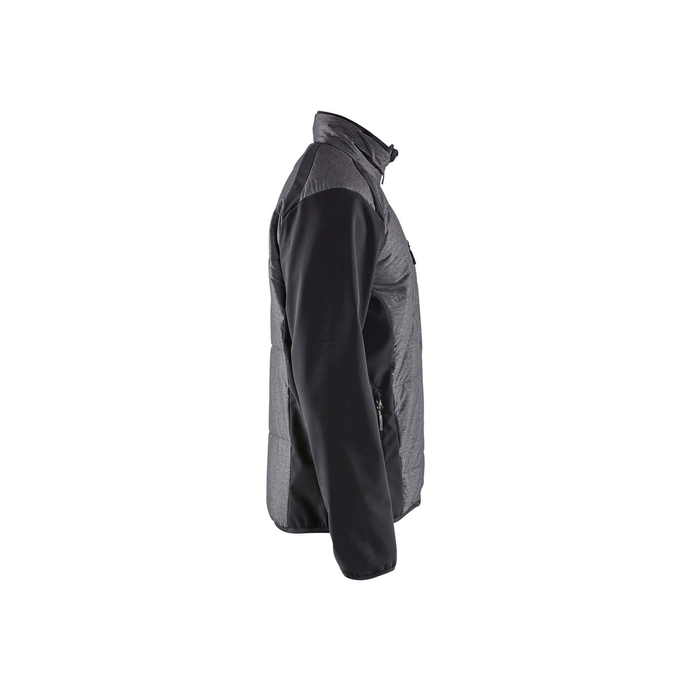 Blaklader 49291911 Workwear Hybrid Jacket Black/Dark Grey Right #colour_black-dark-grey