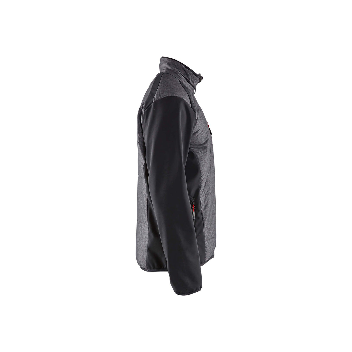 Blaklader 49291911 Workwear Hybrid Jacket Black/Red Right #colour_black-red