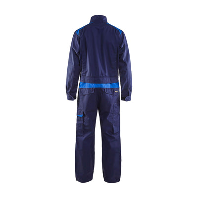 Blaklader 60541210 Workwear Industry Overalls Navy Blue/Royal Blue Rear #colour_navy-blue-royal-blue