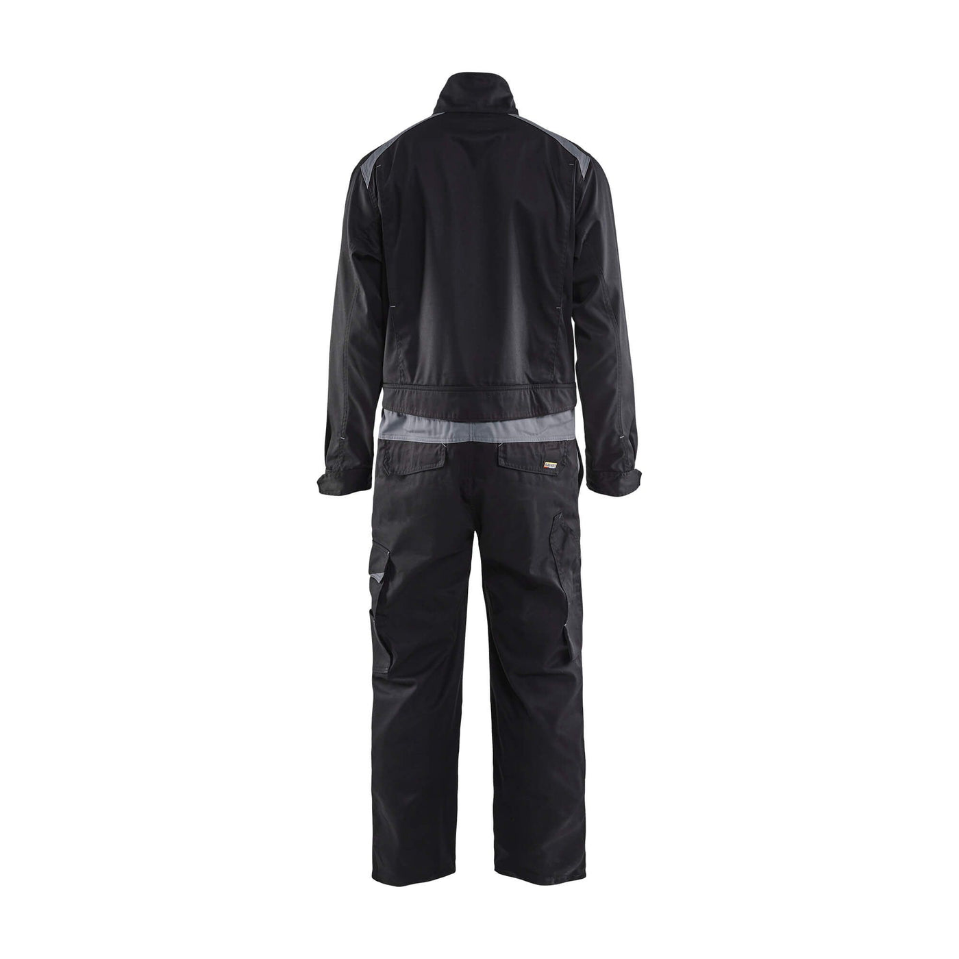 Blaklader 60541800 Workwear Industry Overalls Black/Grey Rear #colour_black-grey