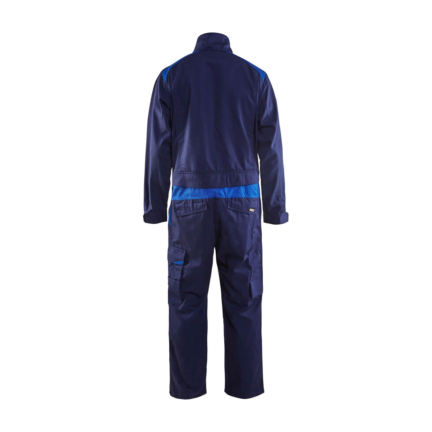 Blaklader 60541800 Workwear Industry Overalls Navy Blue/Cornflower Blue Rear #colour_navy-blue-cornflower-blue