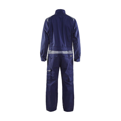 Blaklader 60541800 Workwear Industry Overalls Navy Blue/Grey Rear #colour_navy-blue-grey