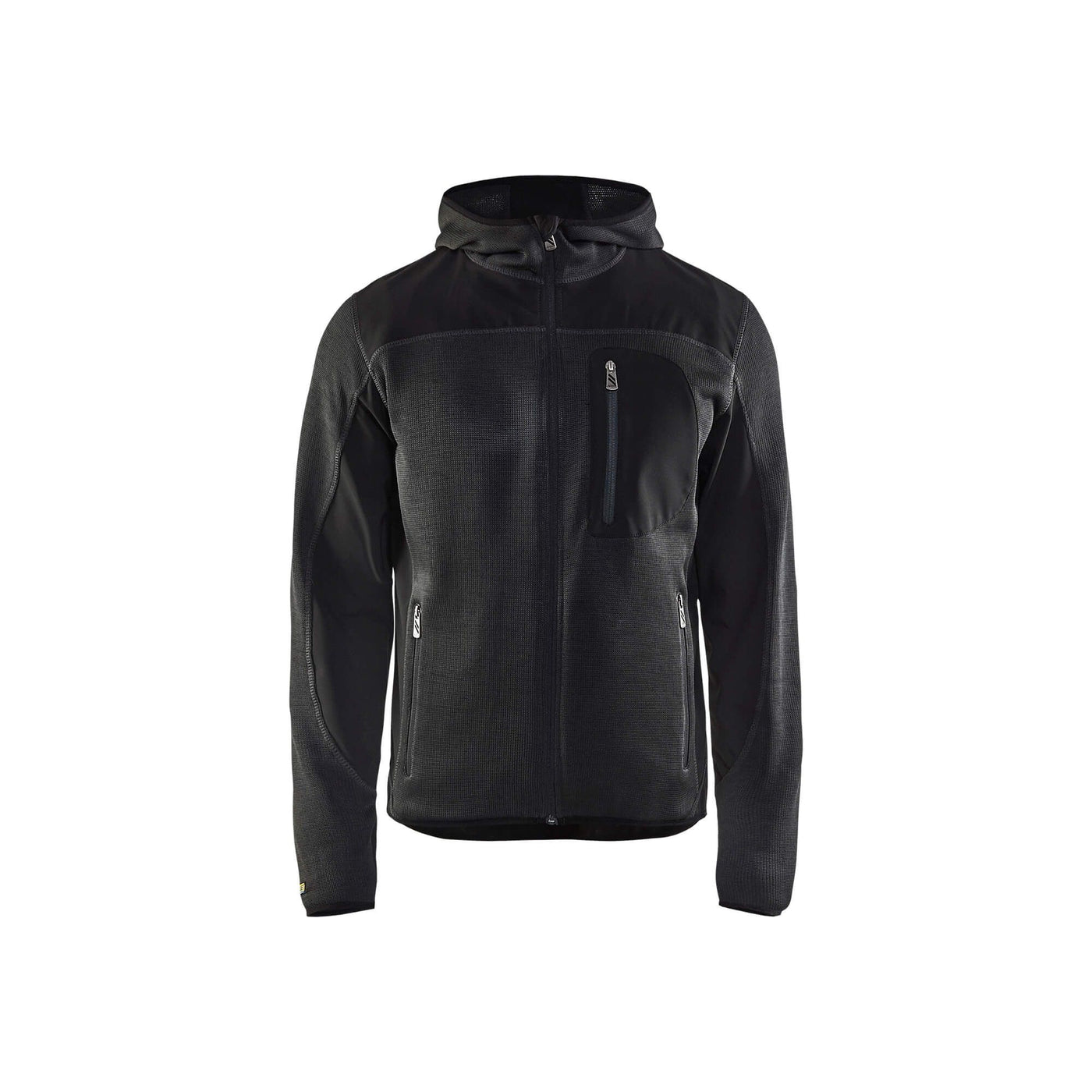 Blaklader 49302117 Workwear Knitted Jacket Dark Grey/Black Main #colour_dark-grey-black