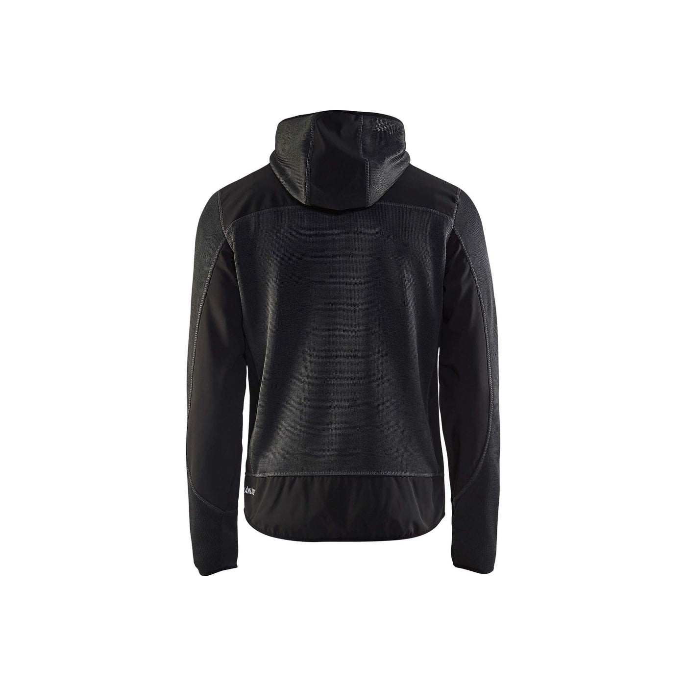 Blaklader 49302117 Workwear Knitted Jacket Dark Grey/Black Rear #colour_dark-grey-black