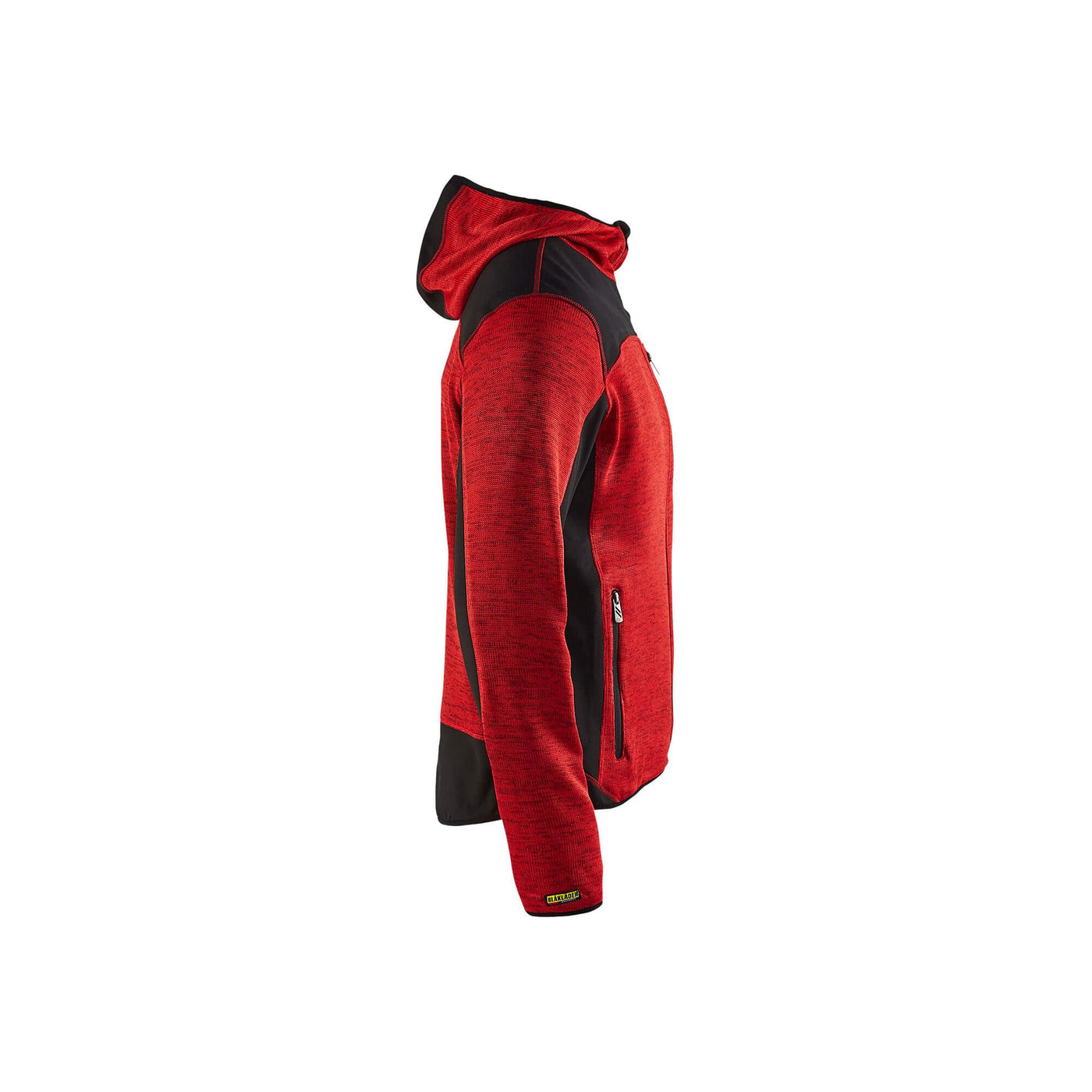 Blaklader 49302117 Workwear Knitted Jacket Red/Black Right #colour_red-black