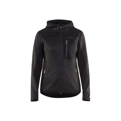 Blaklader 49312117 Workwear Knitted Jacket Dark Grey/Black Main #colour_dark-grey-black