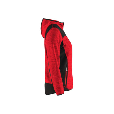 Blaklader 49312117 Workwear Knitted Jacket Red/Black Right #colour_red-black