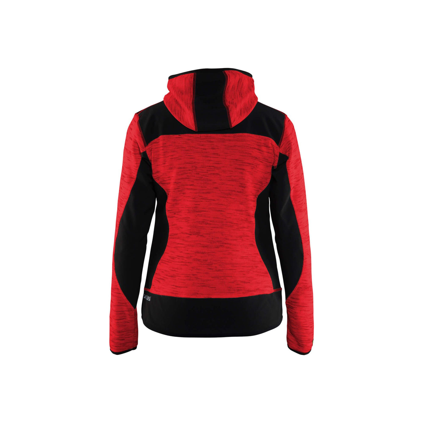 Blaklader 49312117 Workwear Knitted Jacket Red/Black Rear #colour_red-black