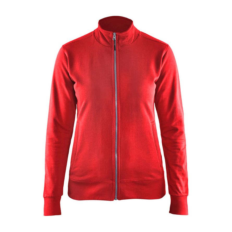 Blaklader 33721158 Workwear Ladies Sweatshirt Red Main #colour_red