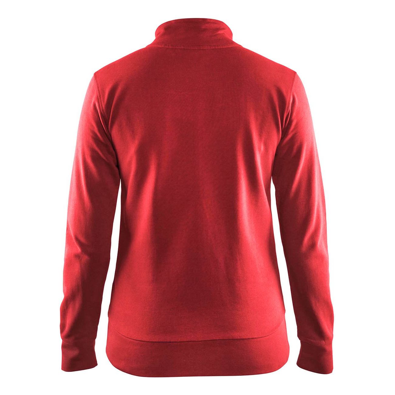 Blaklader 33721158 Workwear Ladies Sweatshirt Red Rear #colour_red