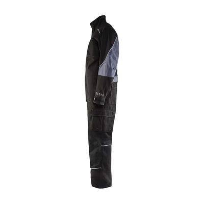 Blaklader 60611516 Workwear Overalls Flame-Retardant Black/Grey Left #colour_black-grey