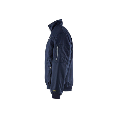 Blaklader 48051900 Workwear Pilot Jacket Navy Blue Left #colour_navy-blue