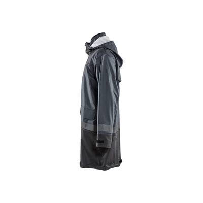 Blaklader 43212003 Workwear Rain Jacket Dark Grey/Black Left #colour_dark-grey-black