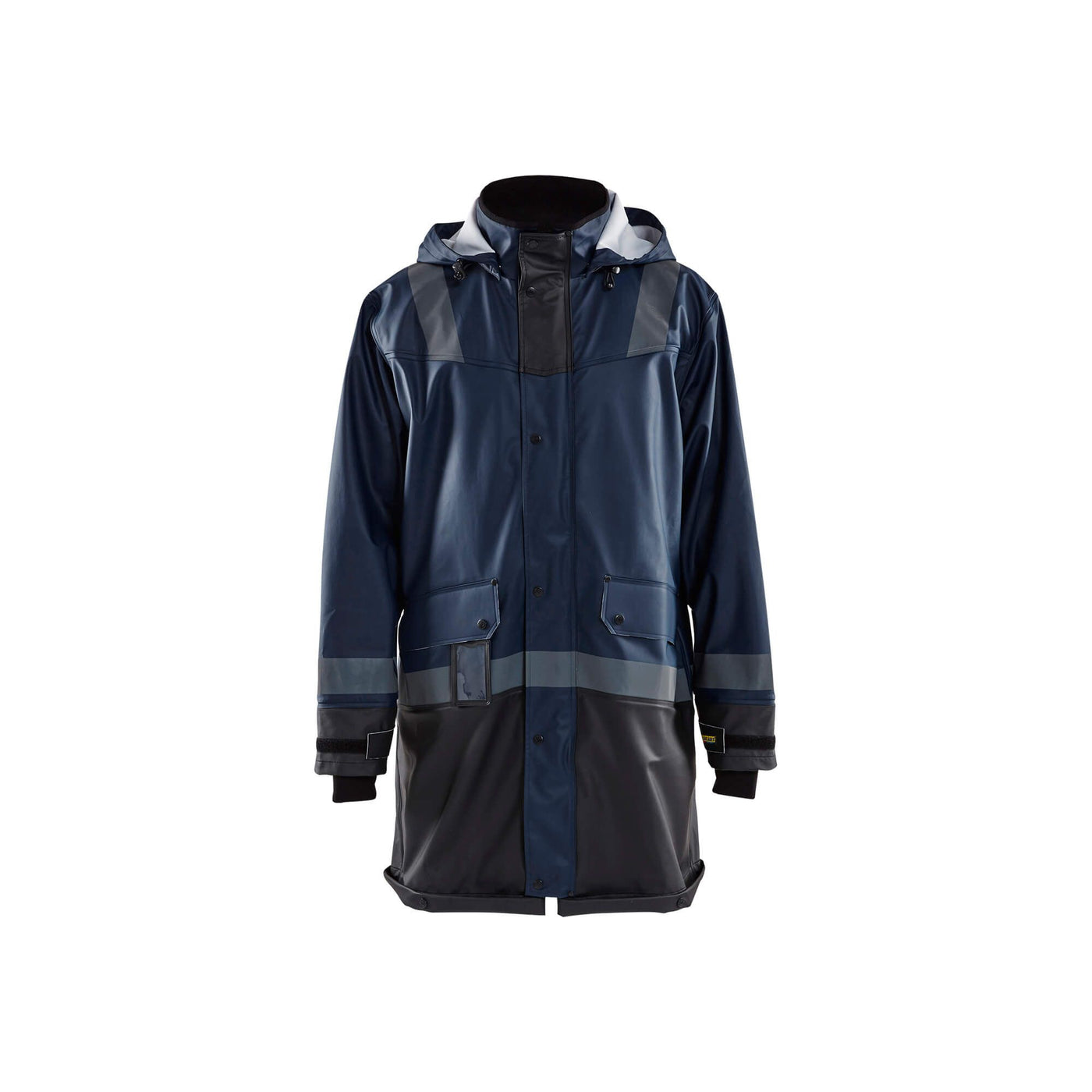 Blaklader 43212003 Workwear Rain Jacket Dark Navy Blue/Black Main #colour_dark-navy-black