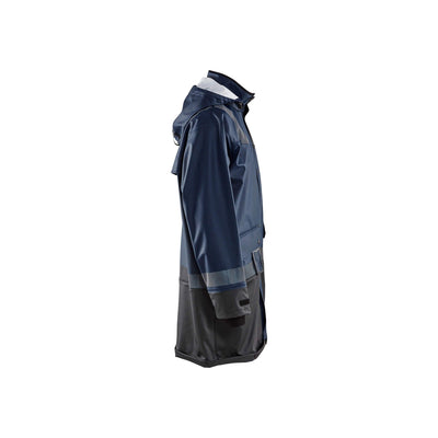 Blaklader 43212003 Workwear Rain Jacket Dark Navy Blue/Black Right #colour_dark-navy-black