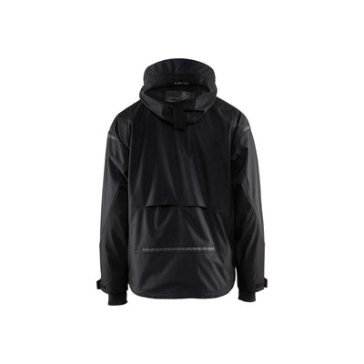 Blaklader 49881987 Workwear Shell Jacket Black Rear #colour_black