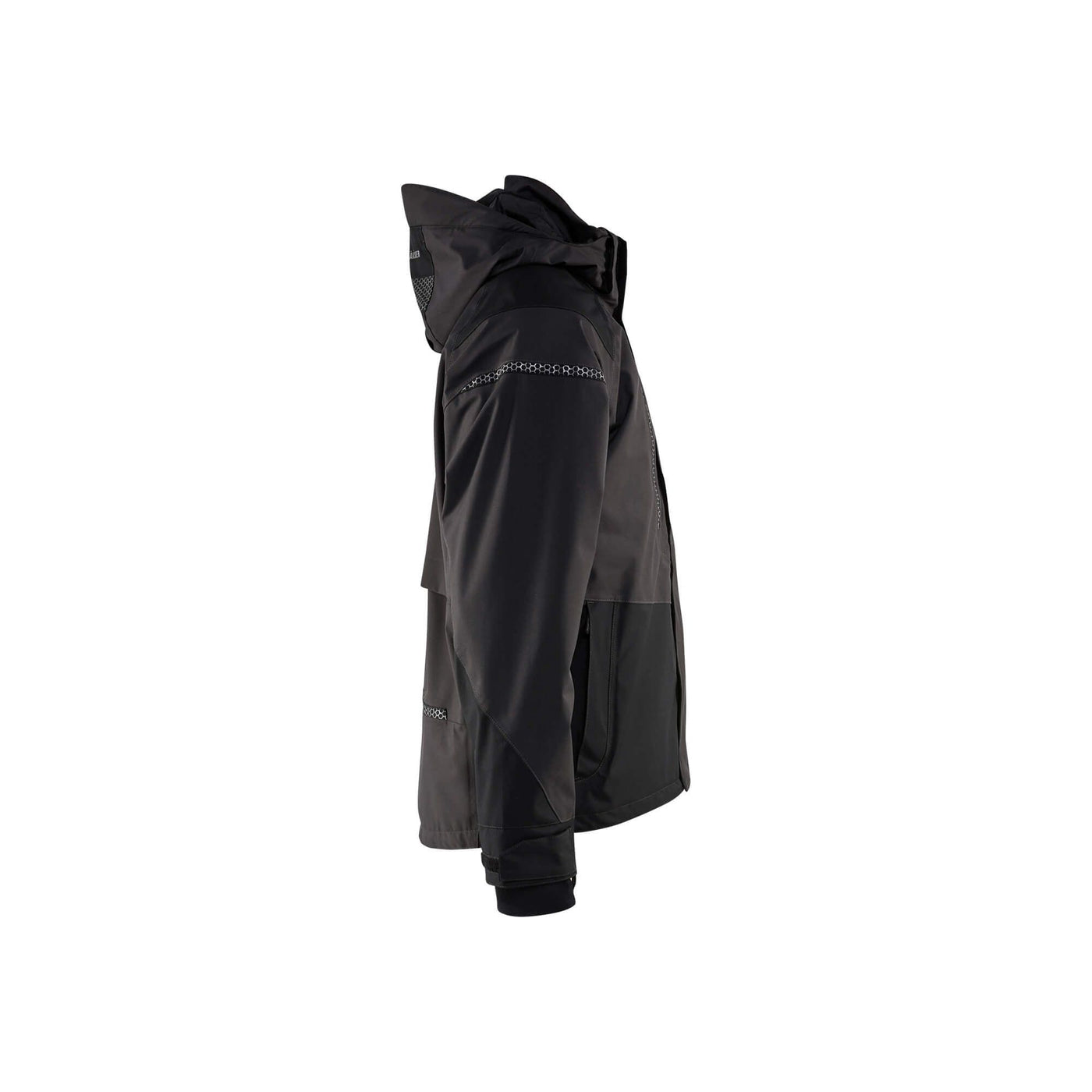 Blaklader 49881987 Workwear Shell Jacket Dark Grey/Black Right #colour_dark-grey-black