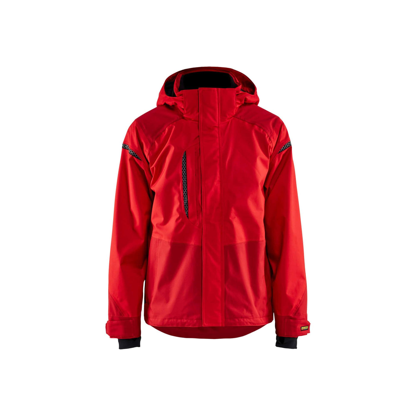Blaklader 49881987 Workwear Shell Jacket Red/Dark Red Main #colour_red-dark-red