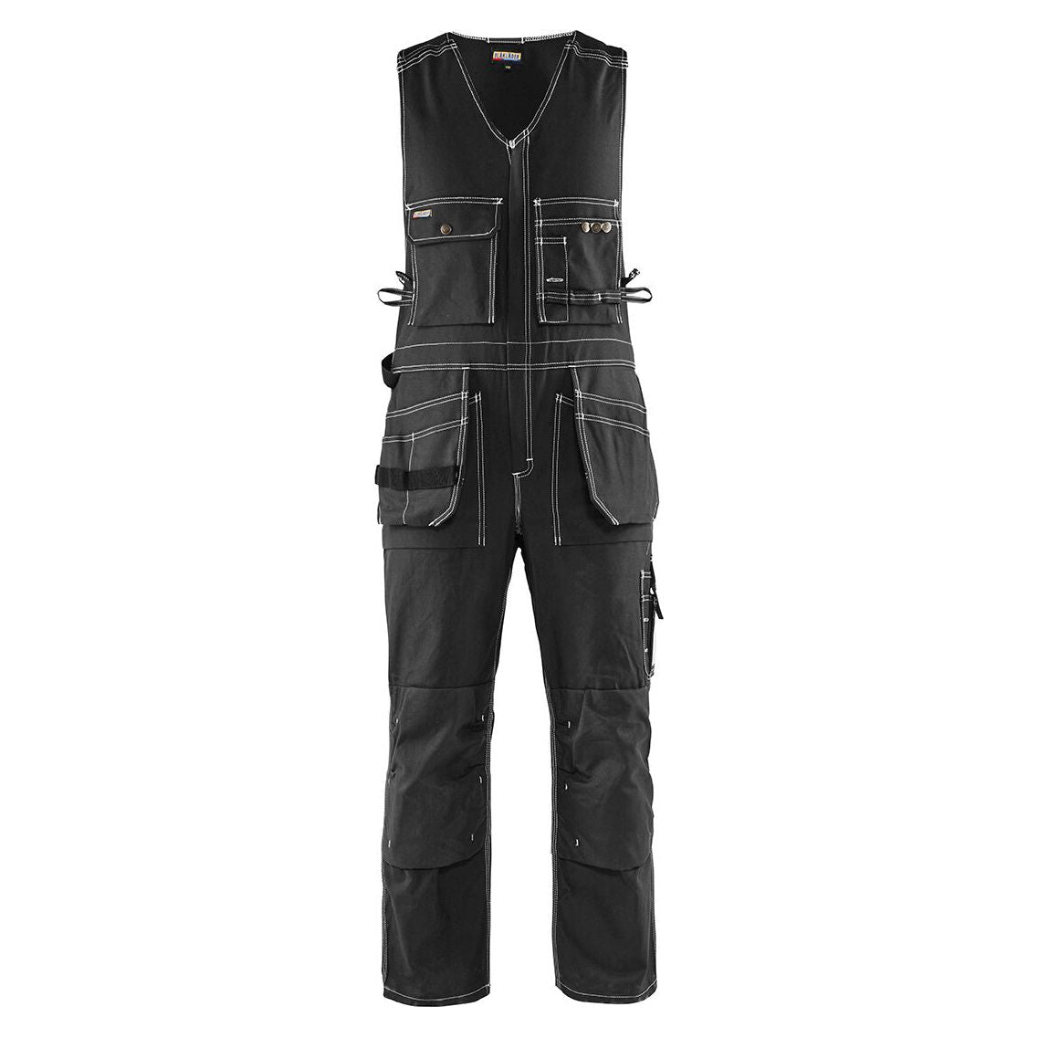 Blaklader 26501370 Workwear Sleeveless Overalls Black Main #colour_black