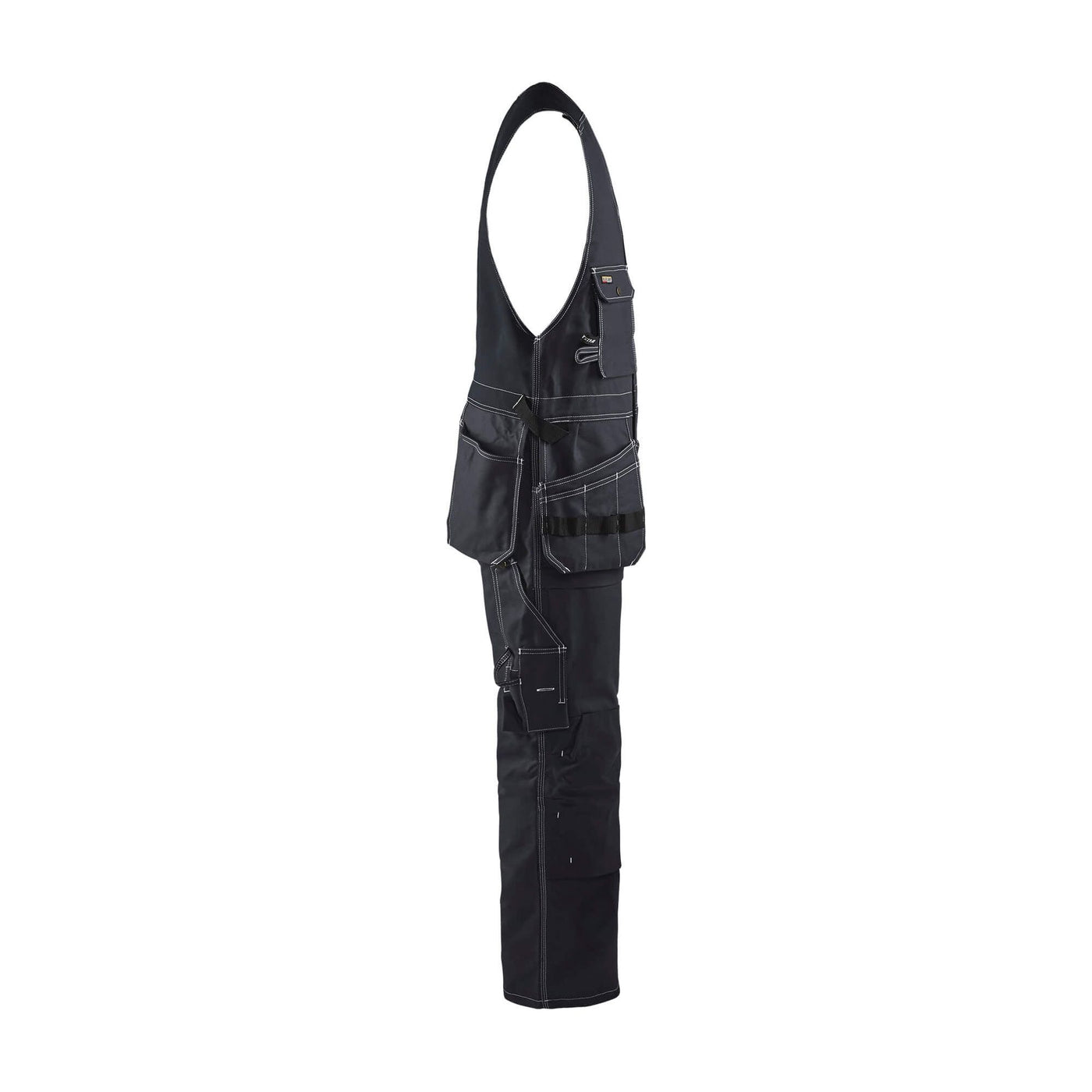 Blaklader 26501370 Workwear Sleeveless Overalls Black Right #colour_black