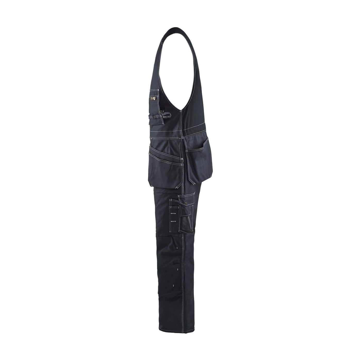 Blaklader 26501370 Workwear Sleeveless Overalls Black Left #colour_black