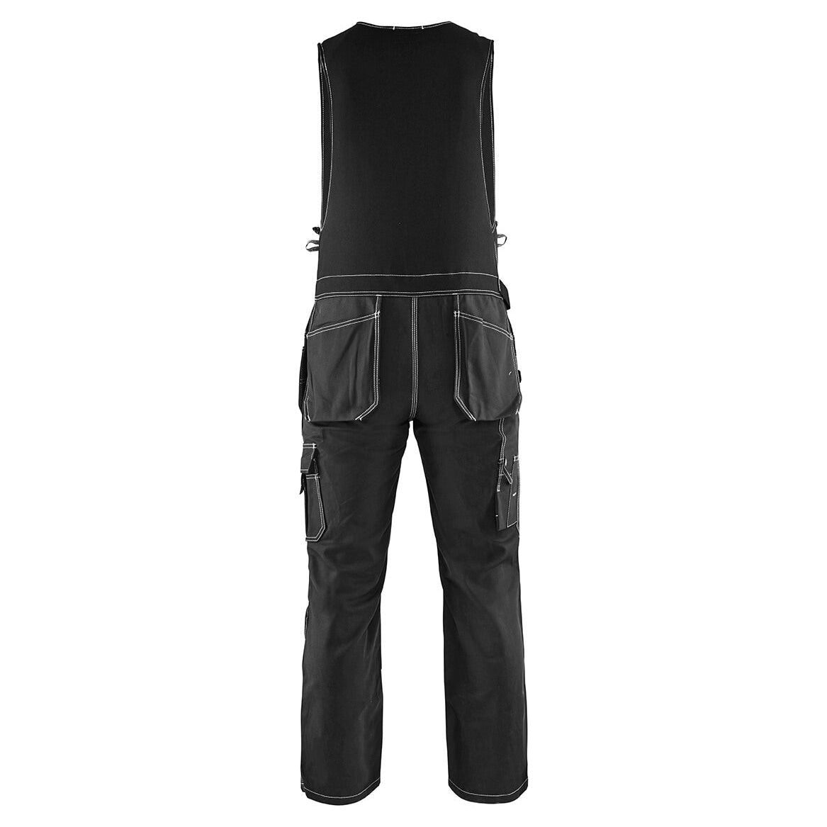 Blaklader 26501370 Workwear Sleeveless Overalls Black Rear #colour_black