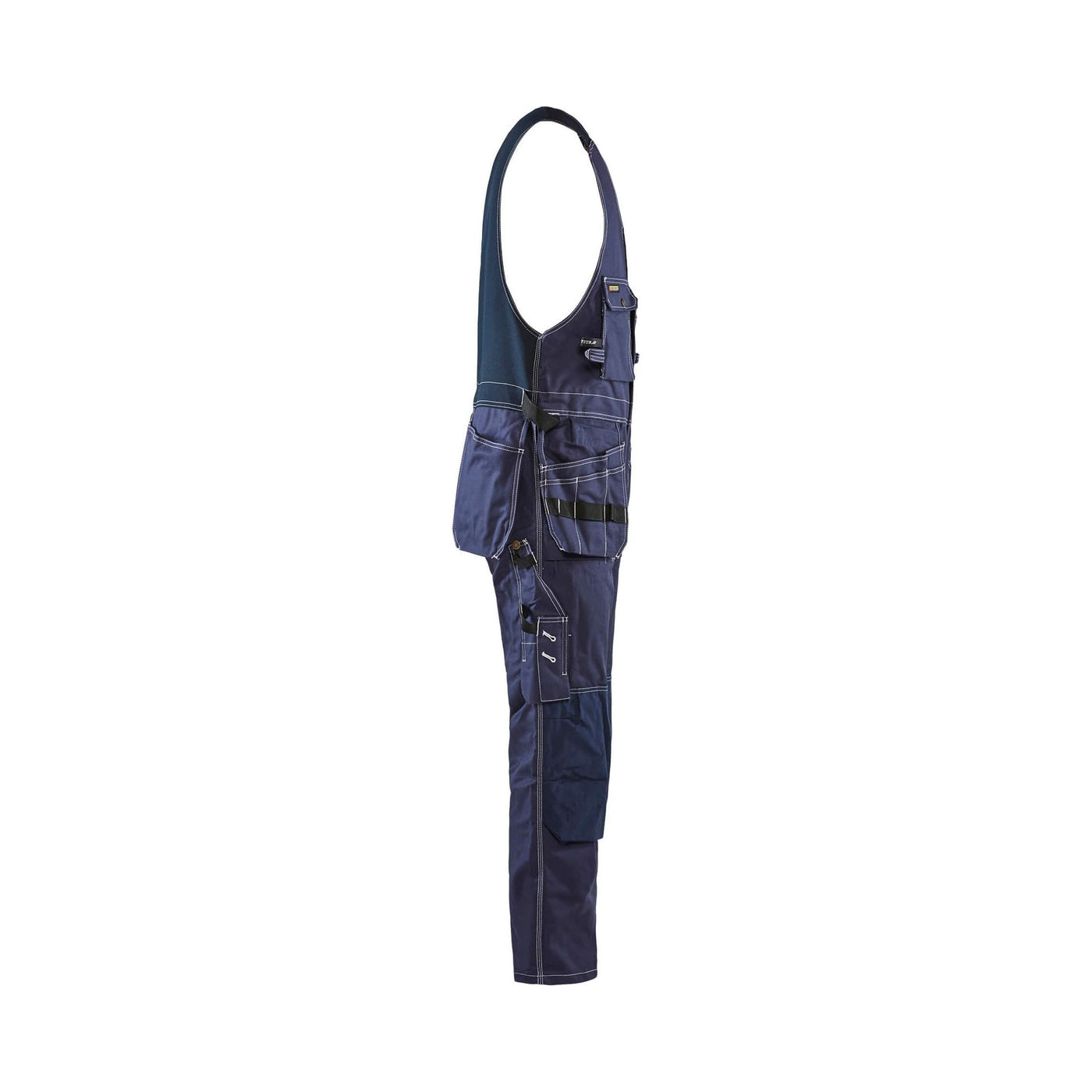 Blaklader 26501370 Workwear Sleeveless Overalls Navy Blue Right #colour_navy-blue