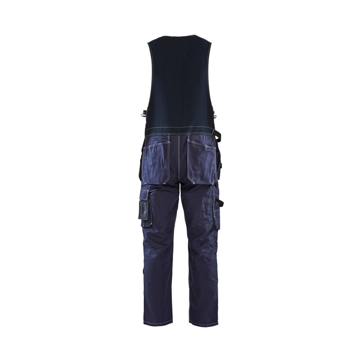 Blaklader 26501370 Workwear Sleeveless Overalls Navy Blue Rear #colour_navy-blue