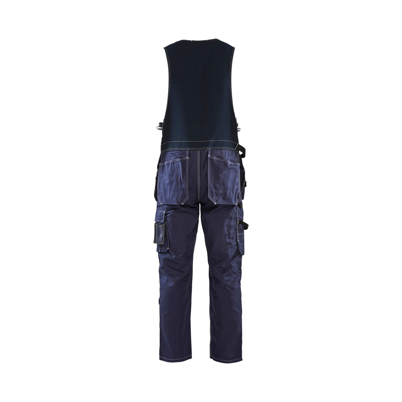 Blaklader 26501370 Workwear Sleeveless Overalls Navy Blue Rear #colour_navy-blue