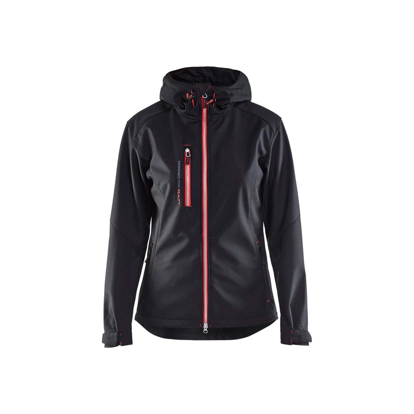 Blaklader 49192517 Workwear Softshell Jacket Black/Red Main #colour_black-red