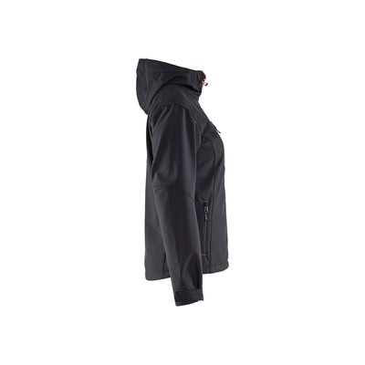 Blaklader 49192517 Workwear Softshell Jacket Black/Red Right #colour_black-red