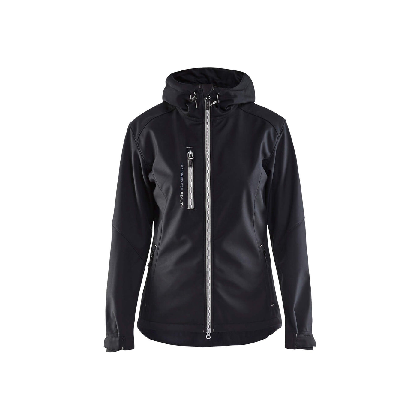 Blaklader 49192517 Workwear Softshell Jacket Black/Silver Main #colour_black-silver