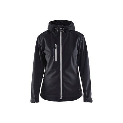 Blaklader 49192517 Workwear Softshell Jacket Black/Silver Main #colour_black-silver