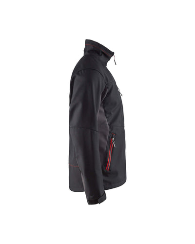 Blaklader 49502516 Workwear Softshell Jacket Black/Red Right #colour_black-red