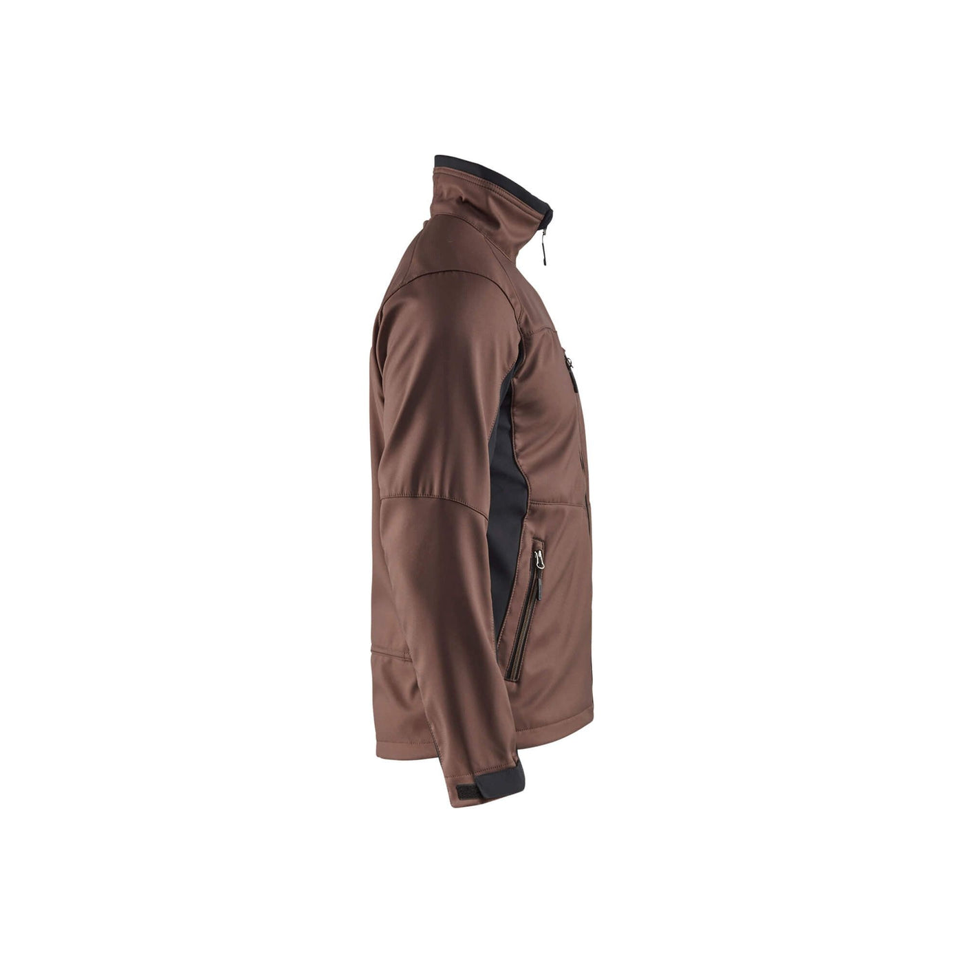 Blaklader 49502516 Workwear Softshell Jacket Brown/Black Right #colour_brown-black