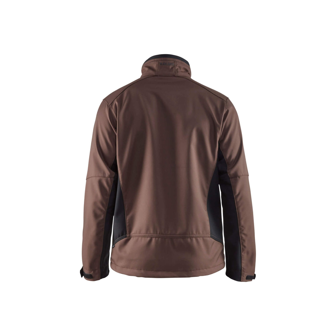 Blaklader 49502516 Workwear Softshell Jacket Brown/Black Rear #colour_brown-black