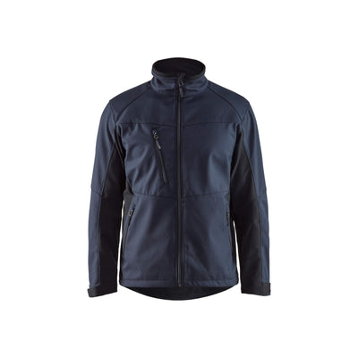 Blaklader 49502516 Workwear Softshell Jacket Dark Navy Blue/Black Main #colour_dark-navy-black