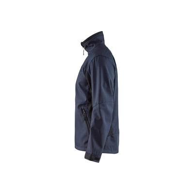 Blaklader 49502516 Workwear Softshell Jacket Dark Navy Blue/Black Left #colour_dark-navy-black