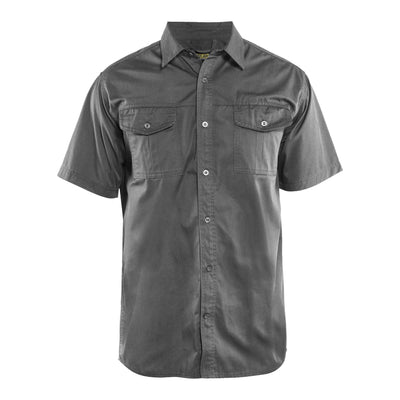 Blaklader 32961190 Workwear Twill Shirt Grey Main #colour_grey