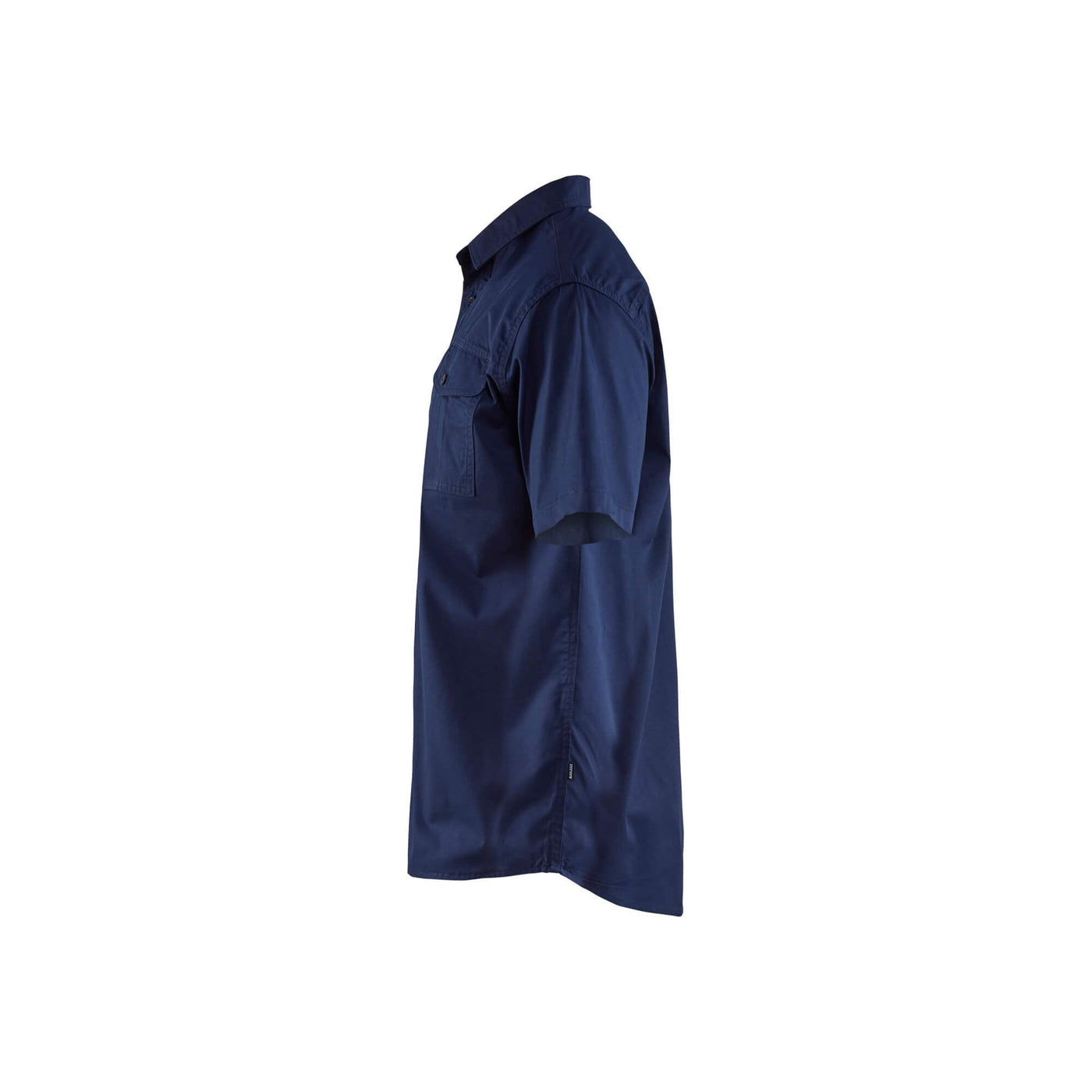 Blaklader 32961190 Workwear Twill Shirt Navy Blue Left #colour_navy-blue
