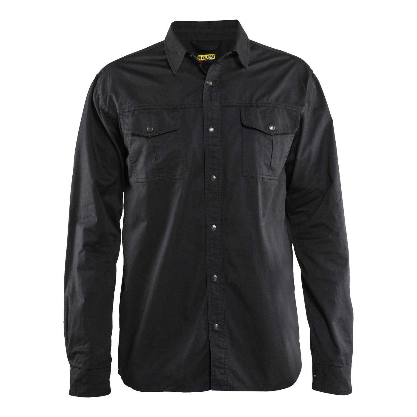 Blaklader 32971135 Workwear Twill Shirt Black Main #colour_black