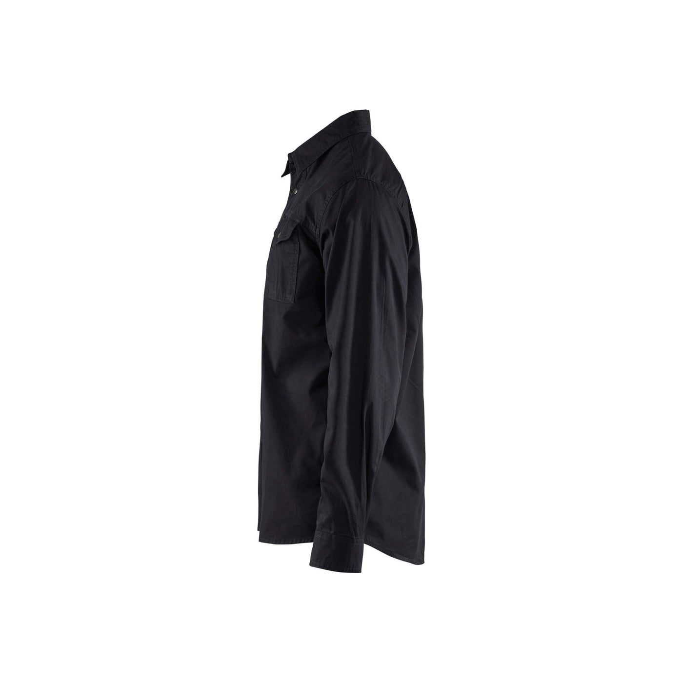 Blaklader 32971135 Workwear Twill Shirt Black Left #colour_black