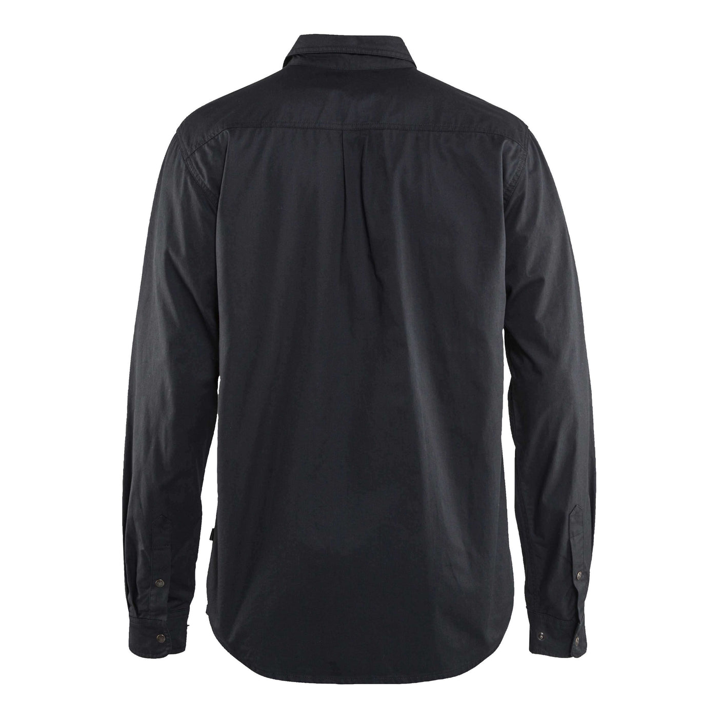 Blaklader 32971135 Workwear Twill Shirt Black Rear #colour_black